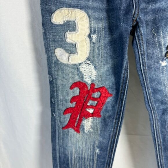 Polo Ralph Lauren Vintage Boyfriend Skinny Jeans Girls Sz 5 - Picture 4 of 15